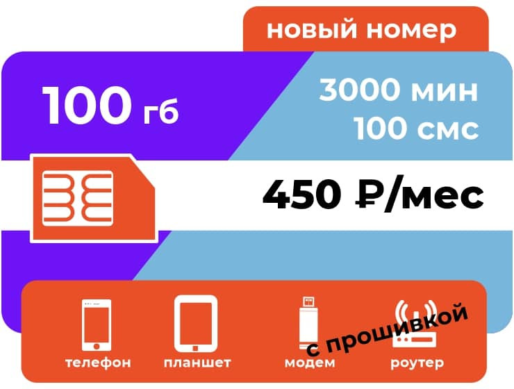 SIM-карта Ростелеком Оптима 450