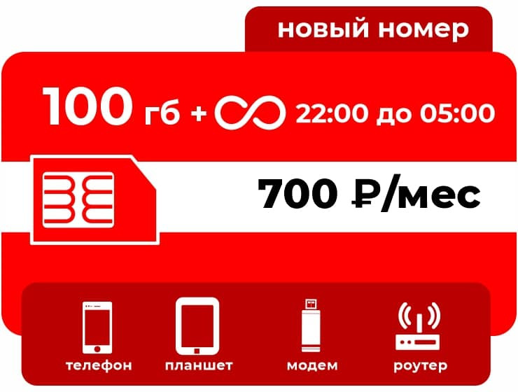 SIM-карта М-СЕТЬ Безлимит 700